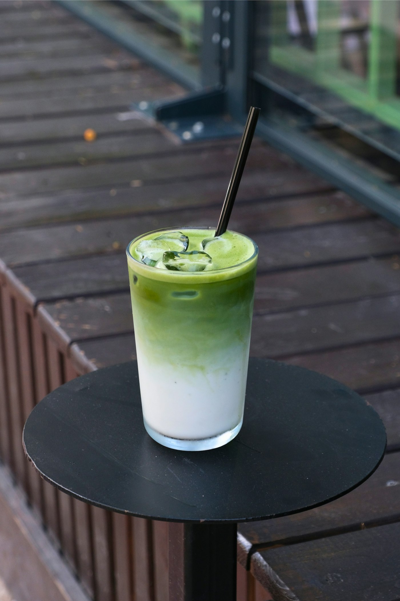 Iced matcha latte